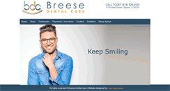 Desktop Screenshot of breesedentalcare.com